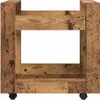 vidaXL Wózek na biurko z drewna odzyskanego 60 x 45 x 60 cm Podgląd zdjęcia produktu 5