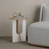 Skye Decor, Luna - Oak, White, Beistelltische, Weiß, 40 x Produktbild-Vorschau 1