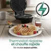 Emerio gaufrier – forme cœur – diamètre 20 cm – thermostat Voir les images du produit 6