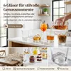 gouveo 6er Set Whisky-Gläser 250 ml Crystal - Whisky-Set Produktbild-Vorschau 2