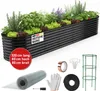 BRAST Hochbeet Metall Julia Maxi | 320x80x80cm Schwarz | Produktbild-Vorschau 1