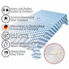Tischdecke Wachstuch Gestreift Blau Robust Wasserabweisend Produktbild-Vorschau 5