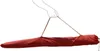 A hand holding a red bag with a drawstring closure, likely containing a folded umbrella or similar item. Anteprima dell’immagine prodotto