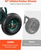 SucceBuy Fahrbarer Gartensitz mit All-Terrain-Rädern, Produktbild-Vorschau 2