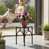 DanDiBo Tabouret pour fleurs Métal Noir Angulaire 28 cm Voir les images du produit 8