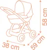 Smoby - Baby Nurse Puppenwagen für Puppen bis 42 cm, für Produktbild-Vorschau 7