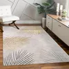 Tapis salon à poils courts Feuilles Floraux Arc-en-ciel Voir les images du produit 1