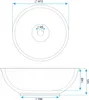 Rea Aufsatzwaschbecken Bella Round White Produktbild-Vorschau 7