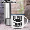 Trendation - Der Beste Lehrer Der Welt Emaille Tasse Produktbild-Vorschau 4