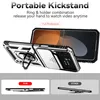 A product image showcasing a phone case with a kickstand and camera protection, comparing it to another product. Produktbild-Vorschau