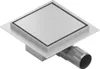 Mexen Flat wpust podłogowy kwadratowy 12 x 12 cm, chrom - Podgląd zdjęcia produktu 1