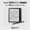 Promotional image for a Kobo e-reader bundle, featuring the device and stylus. Produktbild-Vorschau