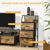 HOMCOM Kommode aus Stoff Aufbewahrungsschrank mit 3 Produktbild-Vorschau 4