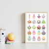 Kinderposter 2er Set Tier ABC, Zahlen Lernposter Produktbild-Vorschau 3