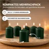 Svíčky do stojanu, průměr 4 cm, výška 6 cm, tmavě zelené, Náhled obrázku produktu 2