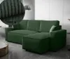 Ecksofa AMRO Schlafsofa mit Bettkasten CORD Stoff (Grün) Produktbild-Vorschau 2