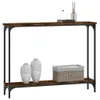 vidaXL Konzolový stolík údený dub 100x22,5x75 cm odvodený Náhľad obrázku produktu 3