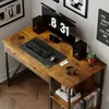Biurko komputerowe loft industrialne rustykalny brąz z Podgląd zdjęcia produktu 5