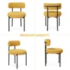 Hawthyhome  Chaises de salle à manger (4 pièces) Teddy Voir les images du produit 6