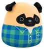 Pluszowy Piesek Pug Squishmallows w Zielono-Niebieskiej Anteprima dell’immagine prodotto 3