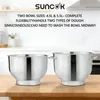 Multifunkčný kuchynský robot SUNCOK, 1500 W, 2 nerezové Náhľad obrázku produktu 4