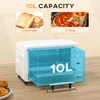 HOMCOM Tisch-Elektroofen, 10 Liter, 750 W, kleiner Produktbild-Vorschau 4