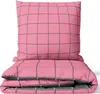 Renforce Bettwäsche Set 135x200 cm in Rosa Anthrazit Produktbild-Vorschau 1