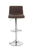 CLP Barhocker Hover mit Stoffbezug braun Material Gestell Produktbild-Vorschau 3