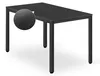 Stół prostokątny 60x120 cm czarny + 4 krzesła czarne Podgląd zdjęcia produktu 11