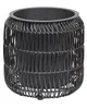 BELIANI Blumentopf 2er Set Schwarz Rattan mit Innentopf Produktbild-Vorschau 7