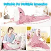 Minicee Hoodie Decke Hai mit Ärmeln Fleecedecke Gr. M bis Produktbild-Vorschau 6