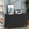 Schwarzer Metall-TV-Schrank im Industriestil 3 Türen Yasur Produktbild-Vorschau 6