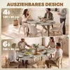 HOMCOM Esstisch Ausziehbar 120-160x80cm Esszimmertisch für Produktbild-Vorschau 4