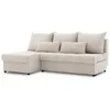 A beige sectional sofa with multiple pillows is shown against a white background. Produktbild-Vorschau
