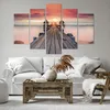 Bild auf Leinwand - Leinwandbild - 5 Teile - Brücke Holz Produktbild-Vorschau 6