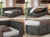 MKS MEBLE Jugendbett 90x200 cm ARVO Polsterbett mit Produktbild-Vorschau 2