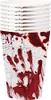 Párty kelímky - krev - krvavé otisky - Halloween - 355 ml - Náhled obrázku produktu 5