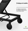 Blumfeldt Lucca Transat Jardin Extérieur - Chaise Longue Voir les images du produit 4