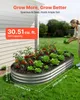 SucceBuy Metalowa podwyższona grządka 240 x 120 x 30 cm, Podgląd zdjęcia produktu 2