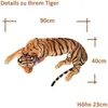 TE-Trend Kuscheltier Tiger 90cm XXL Plüschtier Raubkatze Produktbild-Vorschau 4