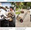 COSTWAY Vozík na palivové dřevo kovový, vozík na palivové Náhled obrázku produktu 6