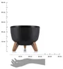 HowHomely Blumentopf Rund 23 cm Höhe, ECO Pflanzkübel mit Produktbild-Vorschau 3