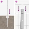 Möbel Zaun mit Pfosten - elegantes Design - Produktbild-Vorschau 5