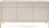 Sideboard Kioto 154 cm Kaschmir Beige & Gold – Rillenfront, Produktbild-Vorschau 4