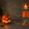 Kürbis-Laternen als LED Halloween-Deko Windlichter 2er Set Produktbild-Vorschau 2