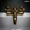 PaulGurkes Gold Wannenarmatur Aufputz Retro Nostalgie Produktbild-Vorschau 3