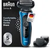 Braun Series 6 Elektrorasierer mit Barttrimmer – Nass- und Produktbild-Vorschau 4