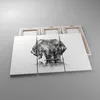 Bild auf Leinwand - Leinwandbild - Bär Tier - 105x70cm - Produktbild-Vorschau 2