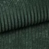 A close-up view of dark green corduroy fabric. Náhled obrázku produktu