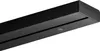 A close-up, angled view of a black curtain rail system against a white background. Produktbild-Vorschau